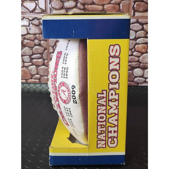 2009 Alabama National Championship Signed Football #B7 - Picture 6 of 6